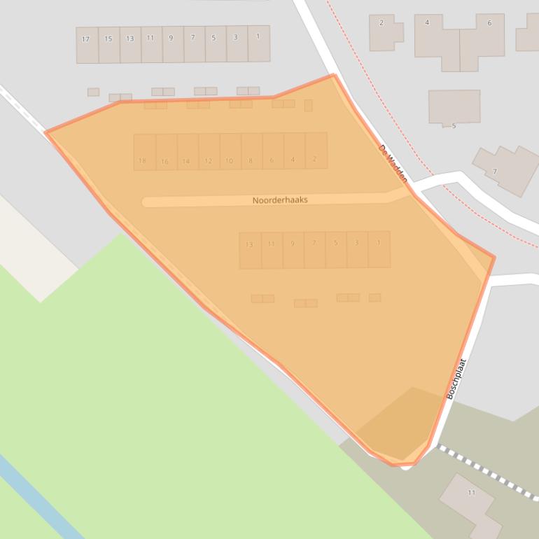 Kaart van postcodegebied 2809SP.