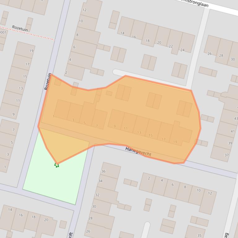 Kaart van postcodegebied 2811AC.