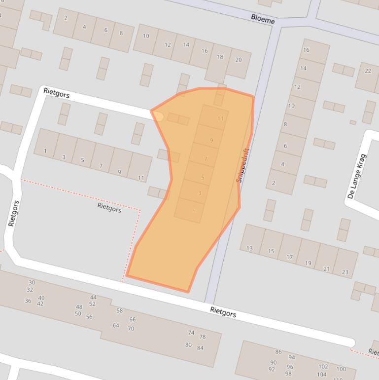 Kaart van postcodegebied 2811AH.