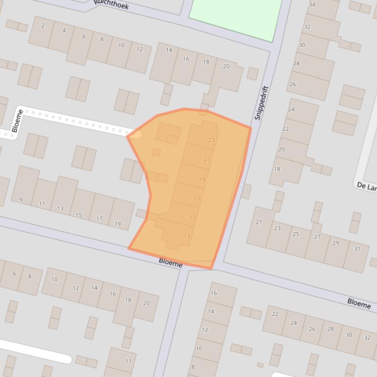 Kaart van postcodegebied 2811AJ.