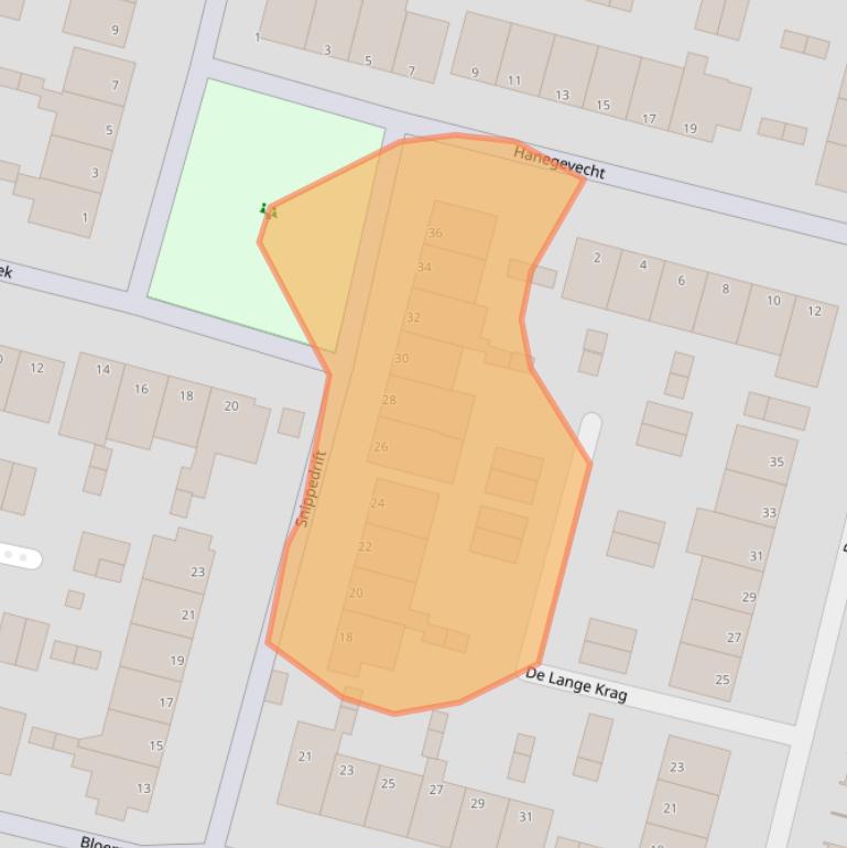 Kaart van postcodegebied 2811AL.