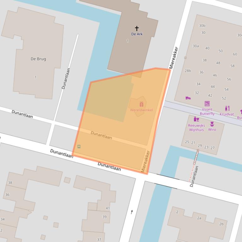 Kaart van postcodegebied 2811BA.