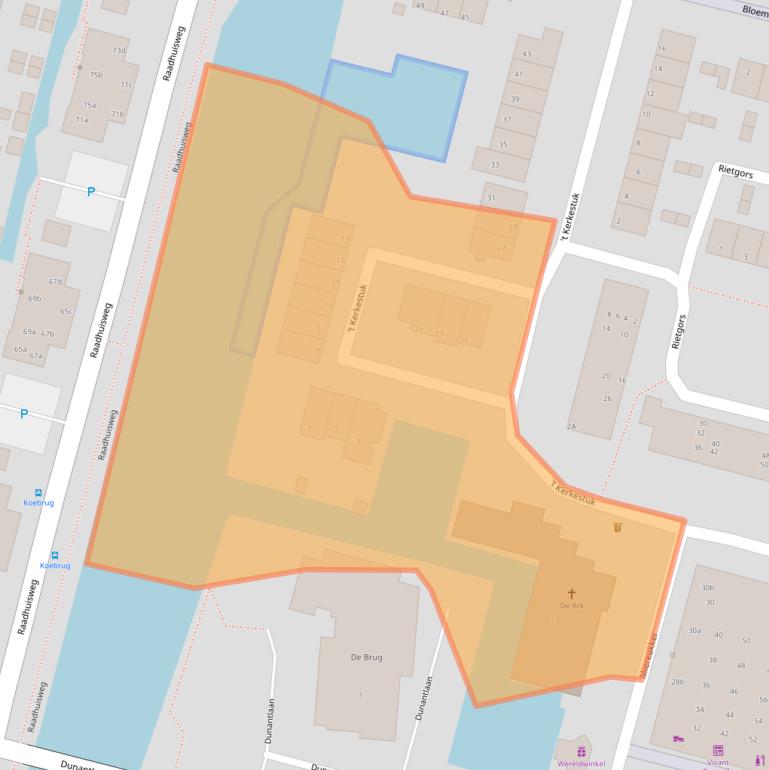 Kaart van postcodegebied 2811BC.