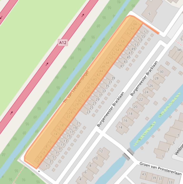 Kaart van postcodegebied 2811BN.