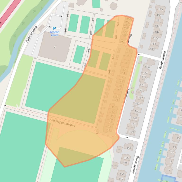 Kaart van postcodegebied 2811BR.