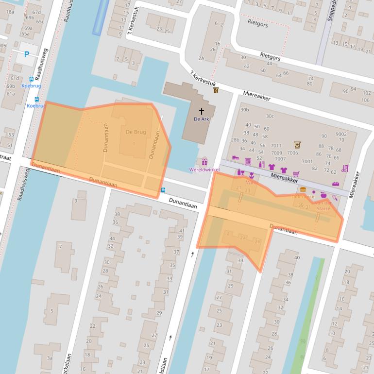 Kaart van postcodegebied 2811CA.