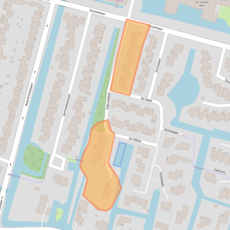 Kaart van postcodegebied 2811CM.