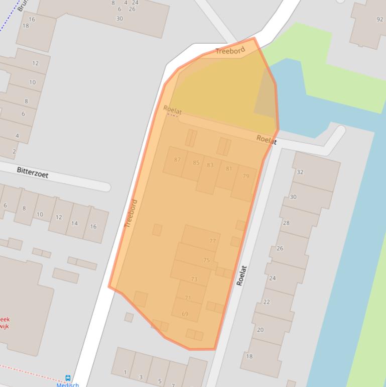 Kaart van postcodegebied 2811EE.