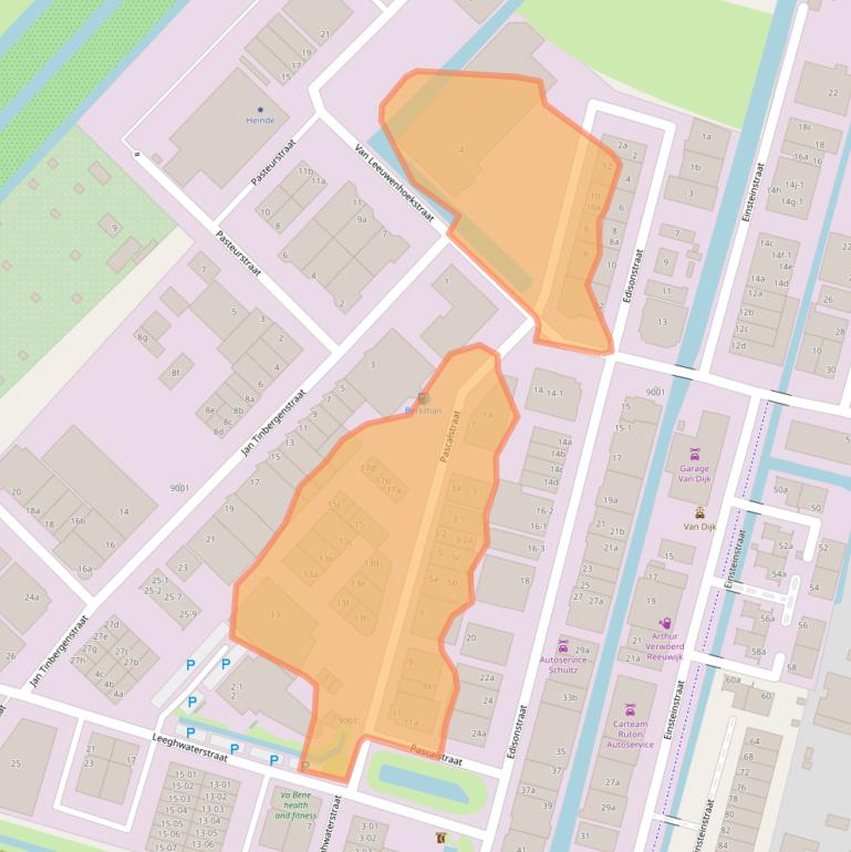 Kaart van postcodegebied 2811EL.