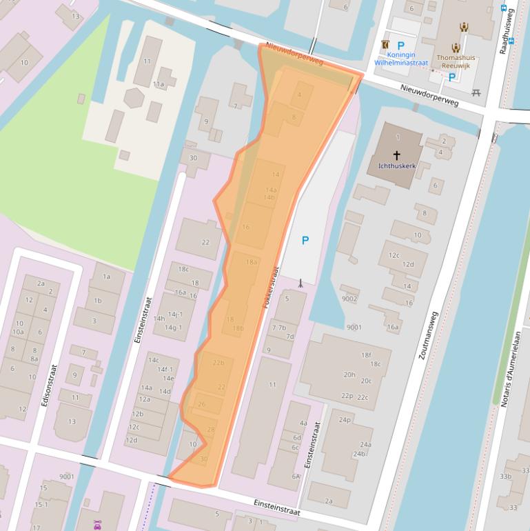 Kaart van postcodegebied 2811ER.