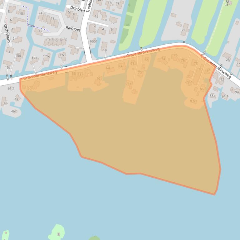 Kaart van postcodegebied 2811GG.