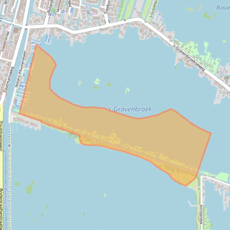 Kaart van postcodegebied 2811HD.