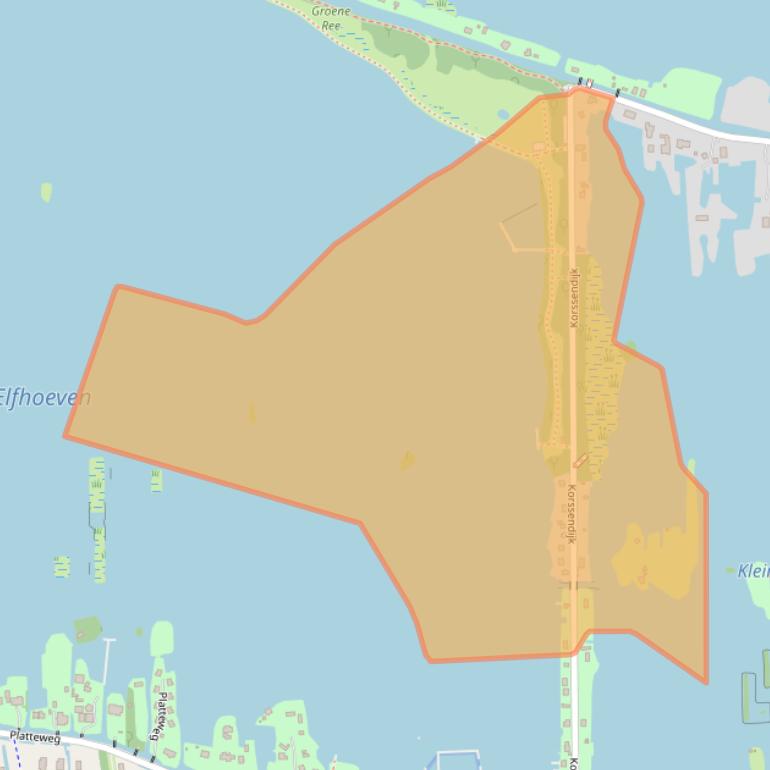 Kaart van postcodegebied 2811HJ.