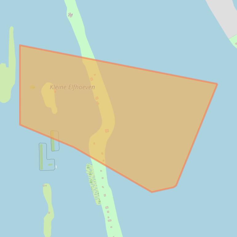 Kaart van postcodegebied 2811HZ.