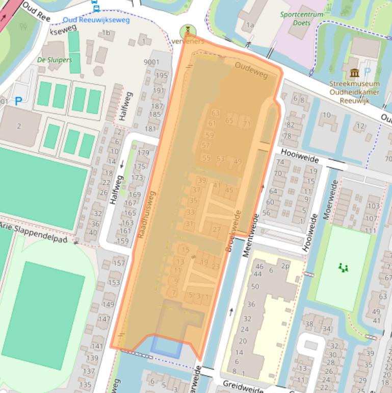 Kaart van postcodegebied 2811JL.