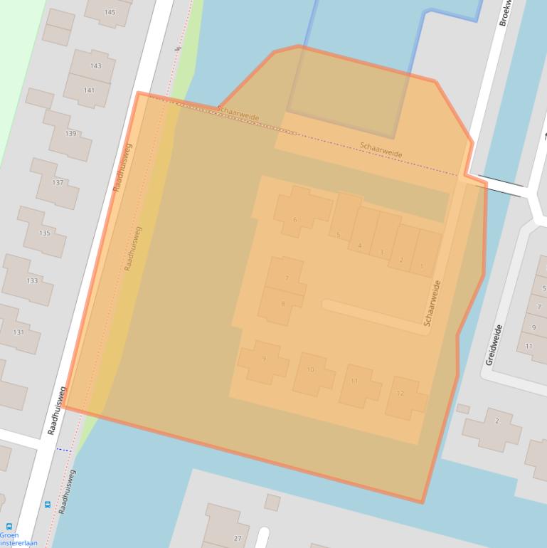 Kaart van postcodegebied 2811JM.