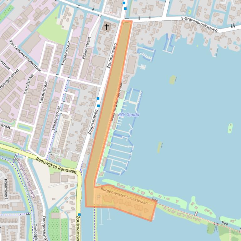 Kaart van postcodegebied 2811JN.