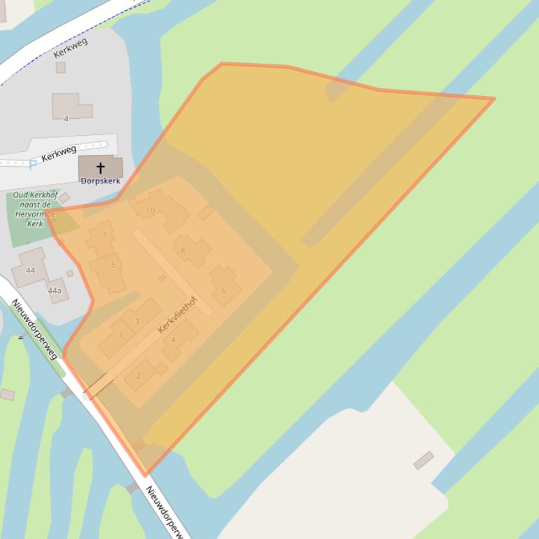 Kaart van postcodegebied 2811JZ.