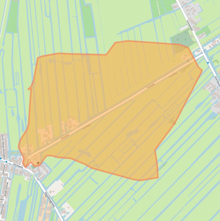 Kaart van postcodegebied 2811KD.