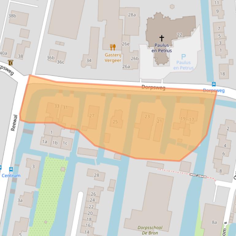 Kaart van postcodegebied 2811KG.