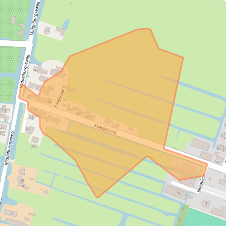 Kaart van postcodegebied 2811KL.