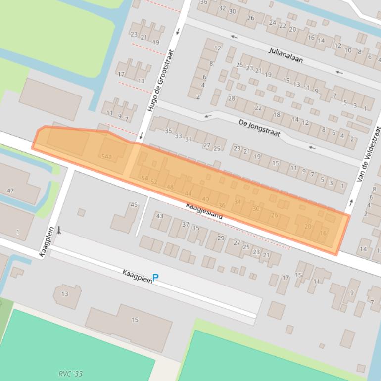 Kaart van postcodegebied 2811KN.