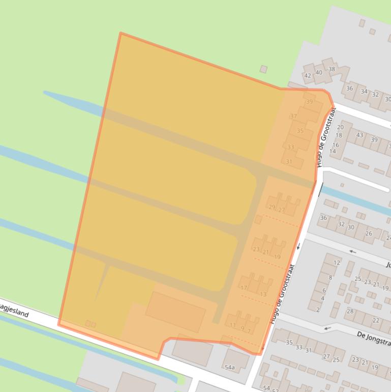 Kaart van postcodegebied 2811KW.