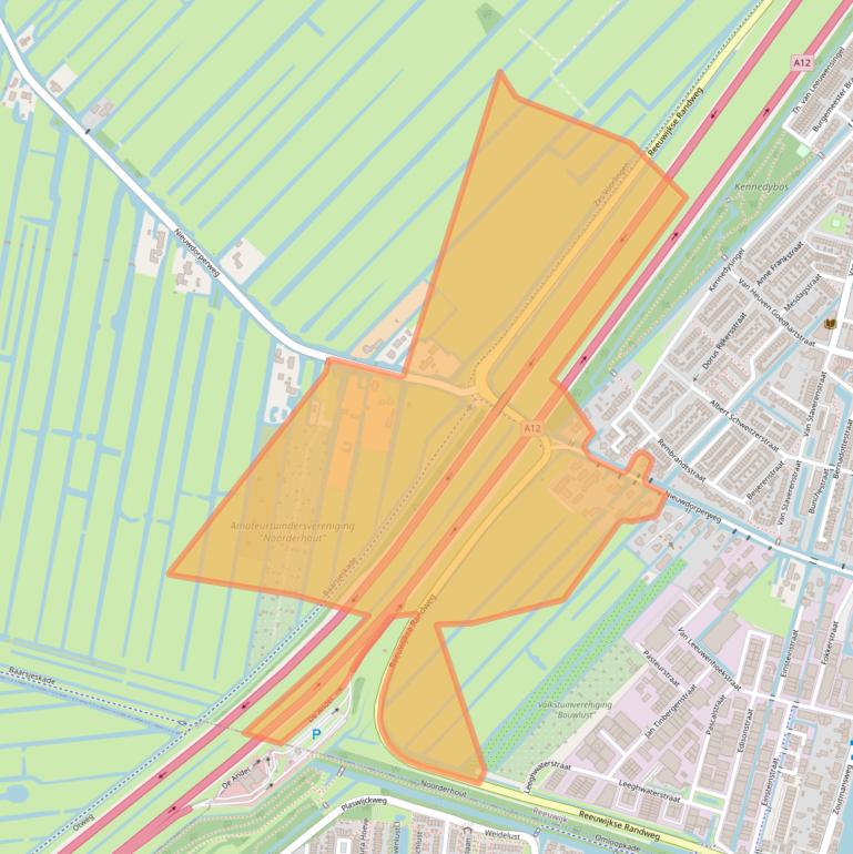 Kaart van postcodegebied 2811LB.