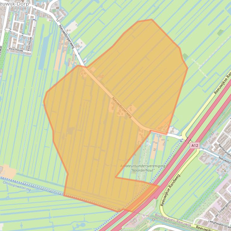 Kaart van postcodegebied 2811LC.