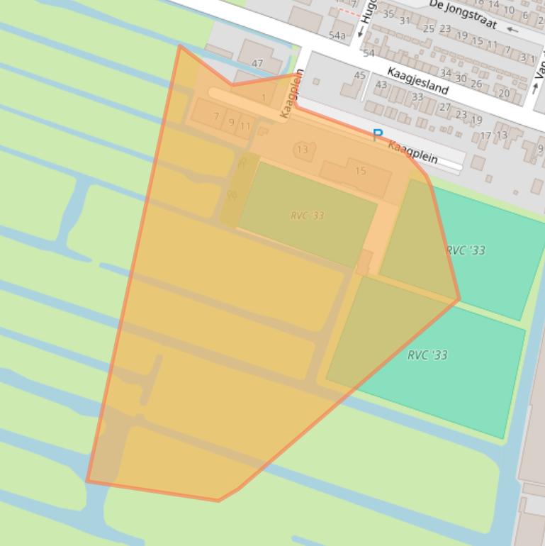 Kaart van postcodegebied 2811LE.