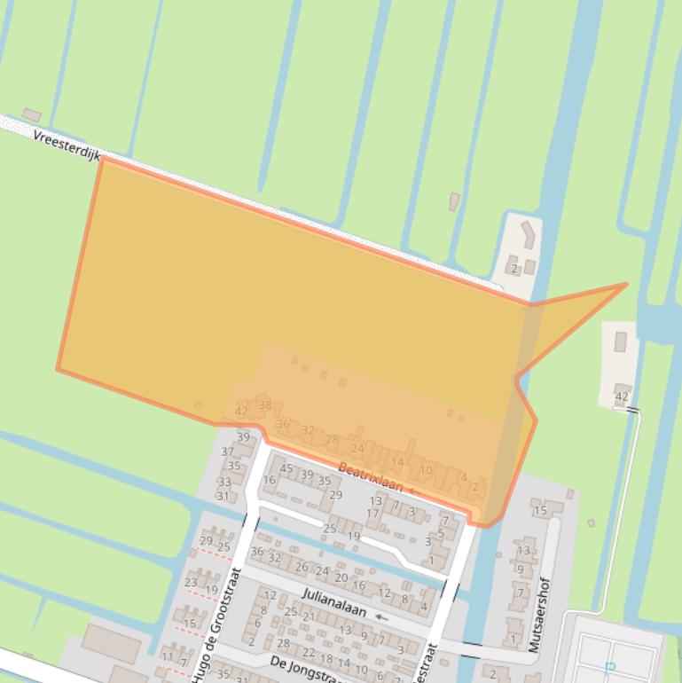 Kaart van postcodegebied 2811LX.