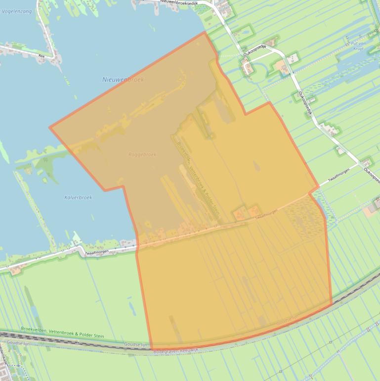 Kaart van postcodegebied 2811ND.