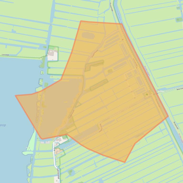 Kaart van postcodegebied 2811NH.