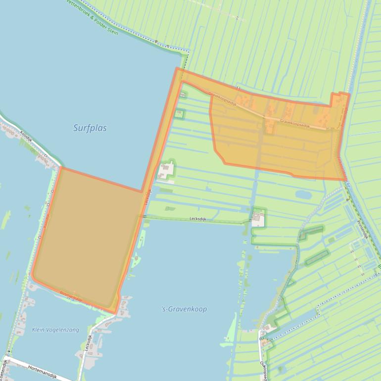 Kaart van postcodegebied 2811NL.