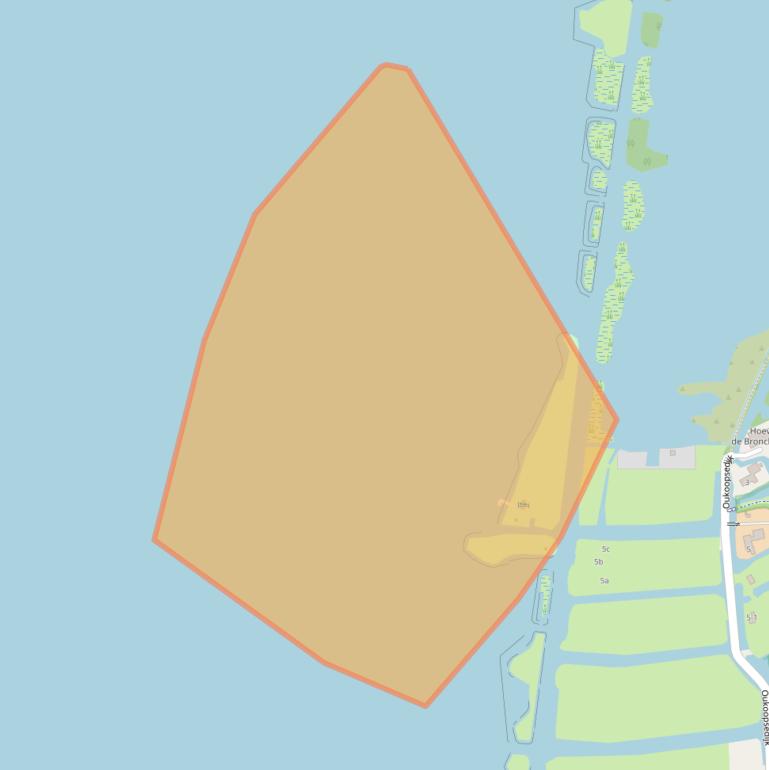 Kaart van postcodegebied 2811NR.