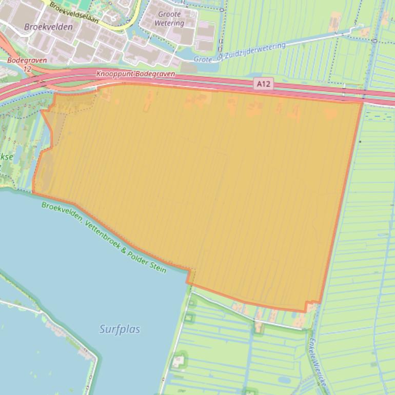 Kaart van postcodegebied 2811NS.