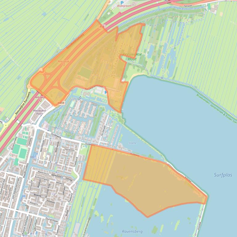 Kaart van postcodegebied 2811NW.