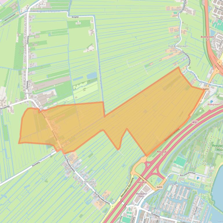 Kaart van postcodegebied 2811PA.