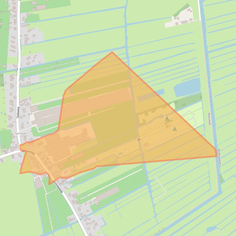 Kaart van postcodegebied 2811PB.