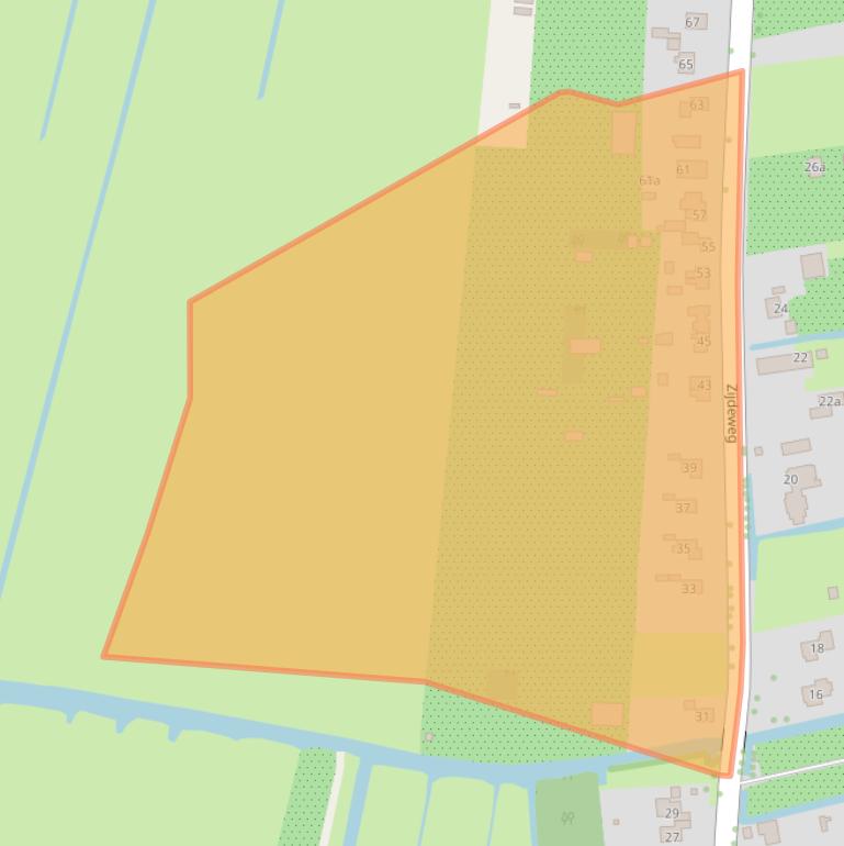 Kaart van postcodegebied 2811PD.