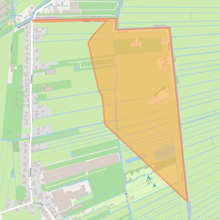 Kaart van postcodegebied 2811PG.