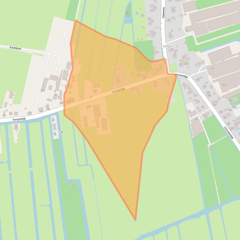 Kaart van postcodegebied 2811PH.