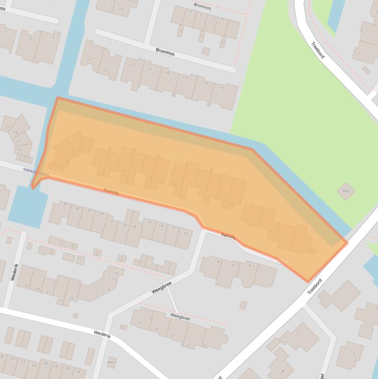 Kaart van postcodegebied 2811RD.