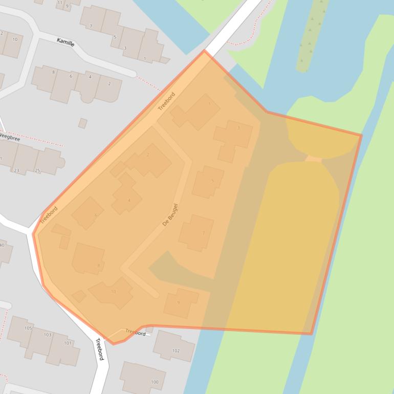 Kaart van postcodegebied 2811RR.