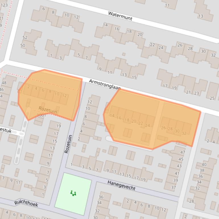 Kaart van postcodegebied 2811SR.