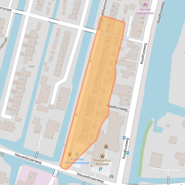 Kaart van postcodegebied 2811TV.