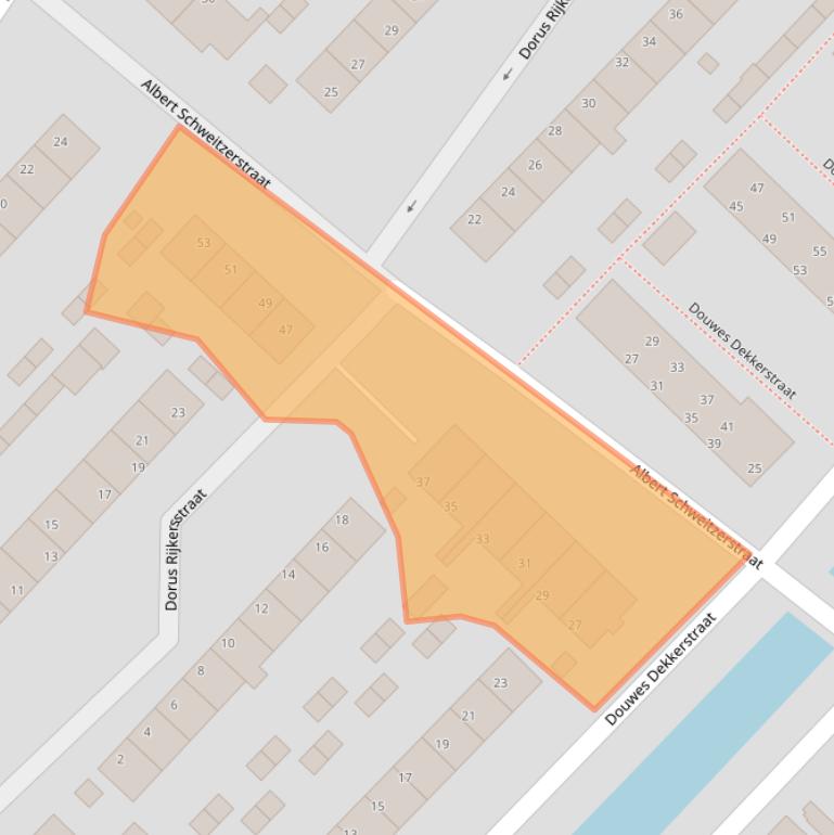 Kaart van postcodegebied 2811TZ.