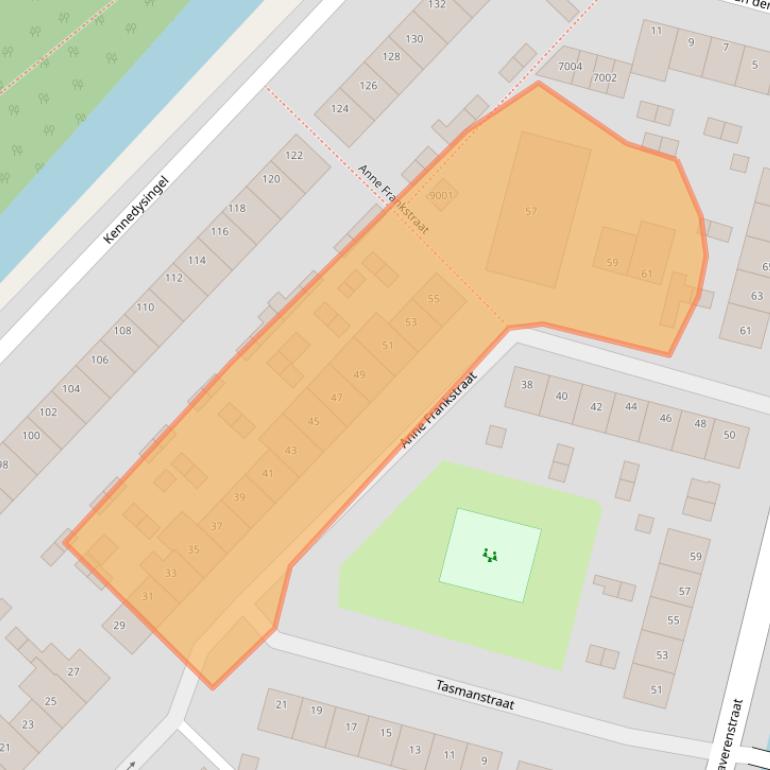 Kaart van postcodegebied 2811VR.