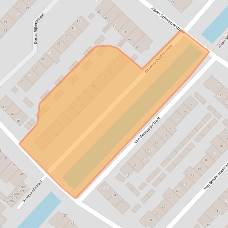 Kaart van postcodegebied 2811XK.