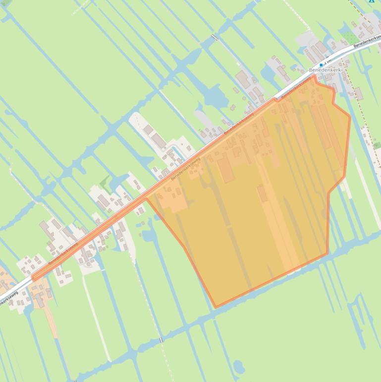 Kaart van postcodegebied 2821LB.